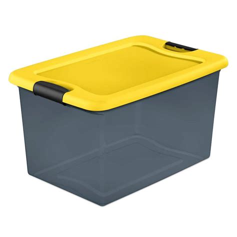 steel latching box|64 qt latching storage box.